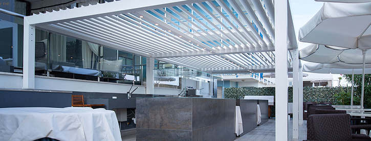 Pergola with Lourvered roof