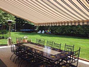 Under Retractable Patio Awning