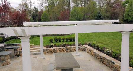 Pinnacle pergola shade awning 